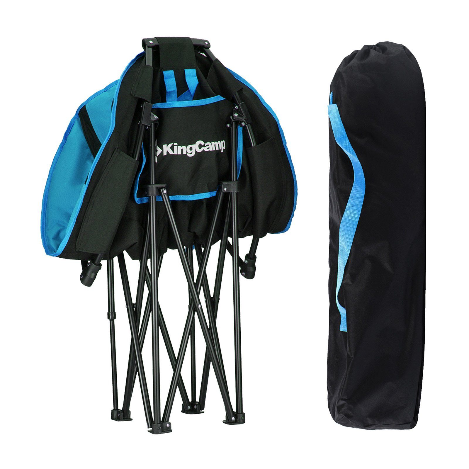 KingCamp Campingstuhl MoonChair L Camping Klapp Stuhl - Falt Sessel Gart