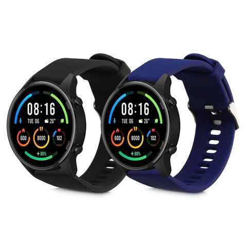 kwmobile Uhrenarmband 2x Sportarmband für Xiaomi Mi Watch / Mi Watch Color Sport, Armband TPU Silikon Set Fitnesstracker