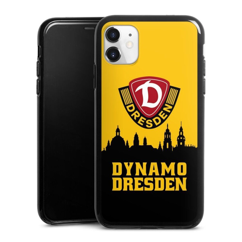 DeinDesign Handyhülle SG Dynamo Dresden Skyline SGD Dynamo Silhouette Dresden, Apple iPhone 11 Silikon Hülle Bumper Case Handy Schutzhülle