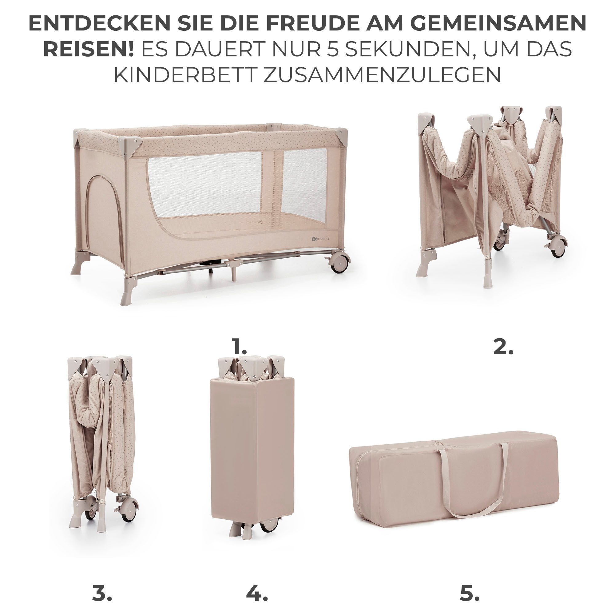 Kinderkraft Baby-Reisebett JOY 2
