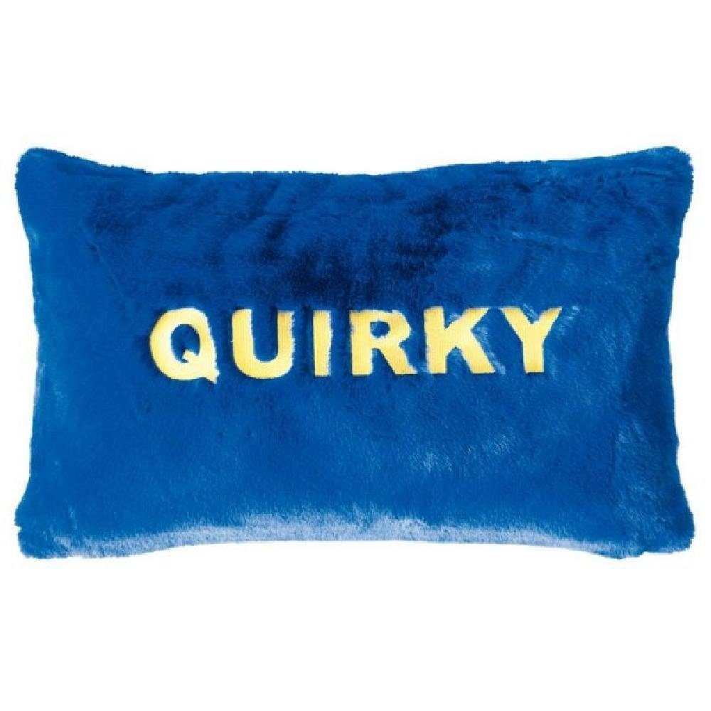 Quirky (30x50cm), Kissenhülle Gaze Kissenhülle Blau PAD