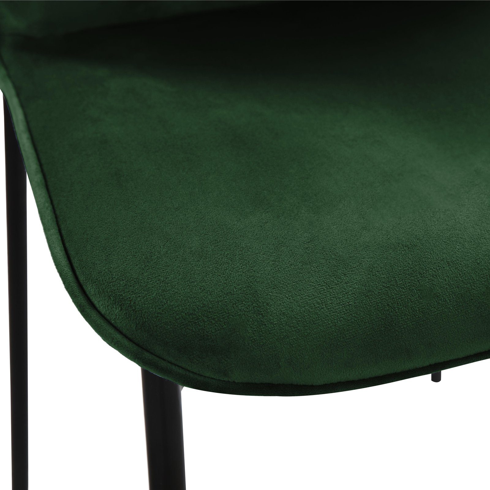 Dunkelgrün (Set), großzügige Schwarz bequeme | Polsterung, MARY SVITA Esszimmerstuhl Sitzfläche