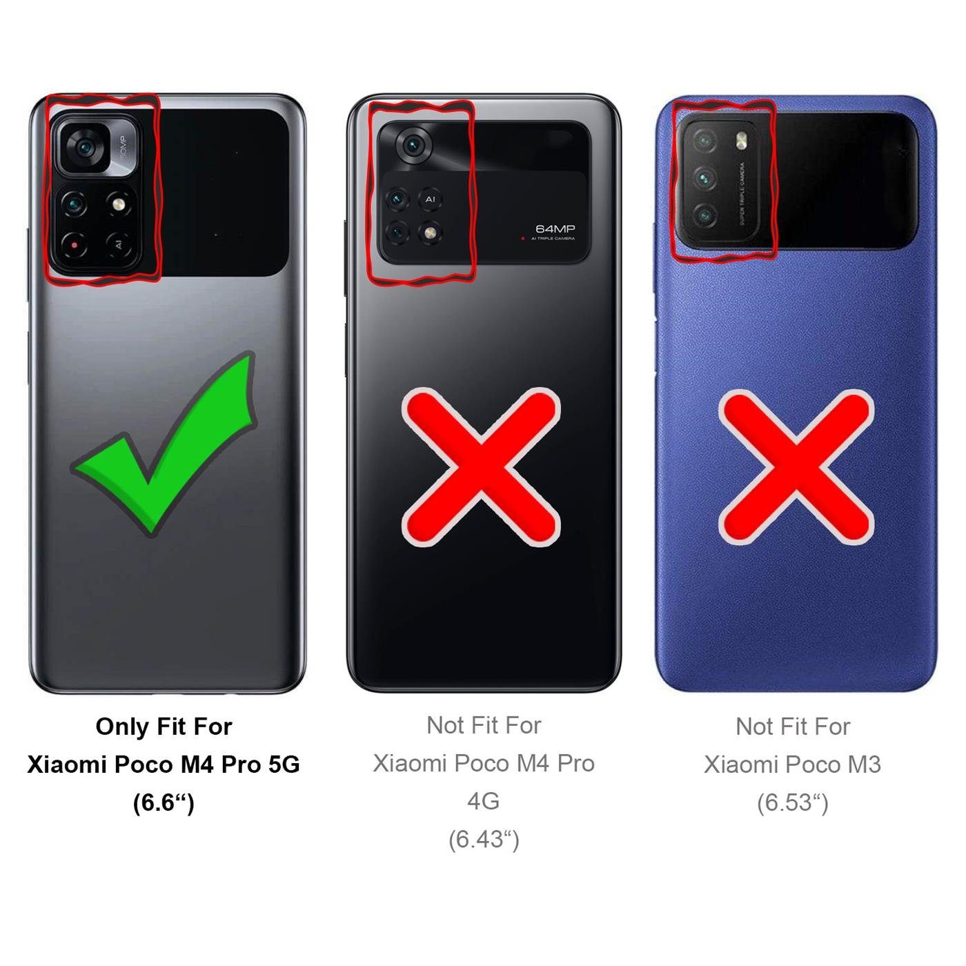 CoolGadget Handyhülle Transparent Ultra Slim Case für Xiaomi Poco M4 Pro 5G 6,6 Zoll, Silikon Hülle Dünne Schutzhülle für Poco M4 Pro 5G Hülle