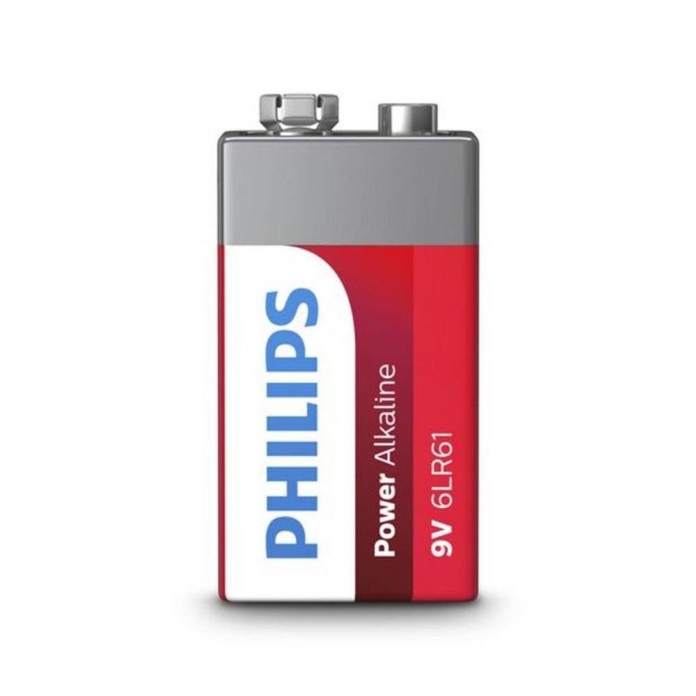 Philips Power Alkaline 6LR61 9V 1550 Batterie