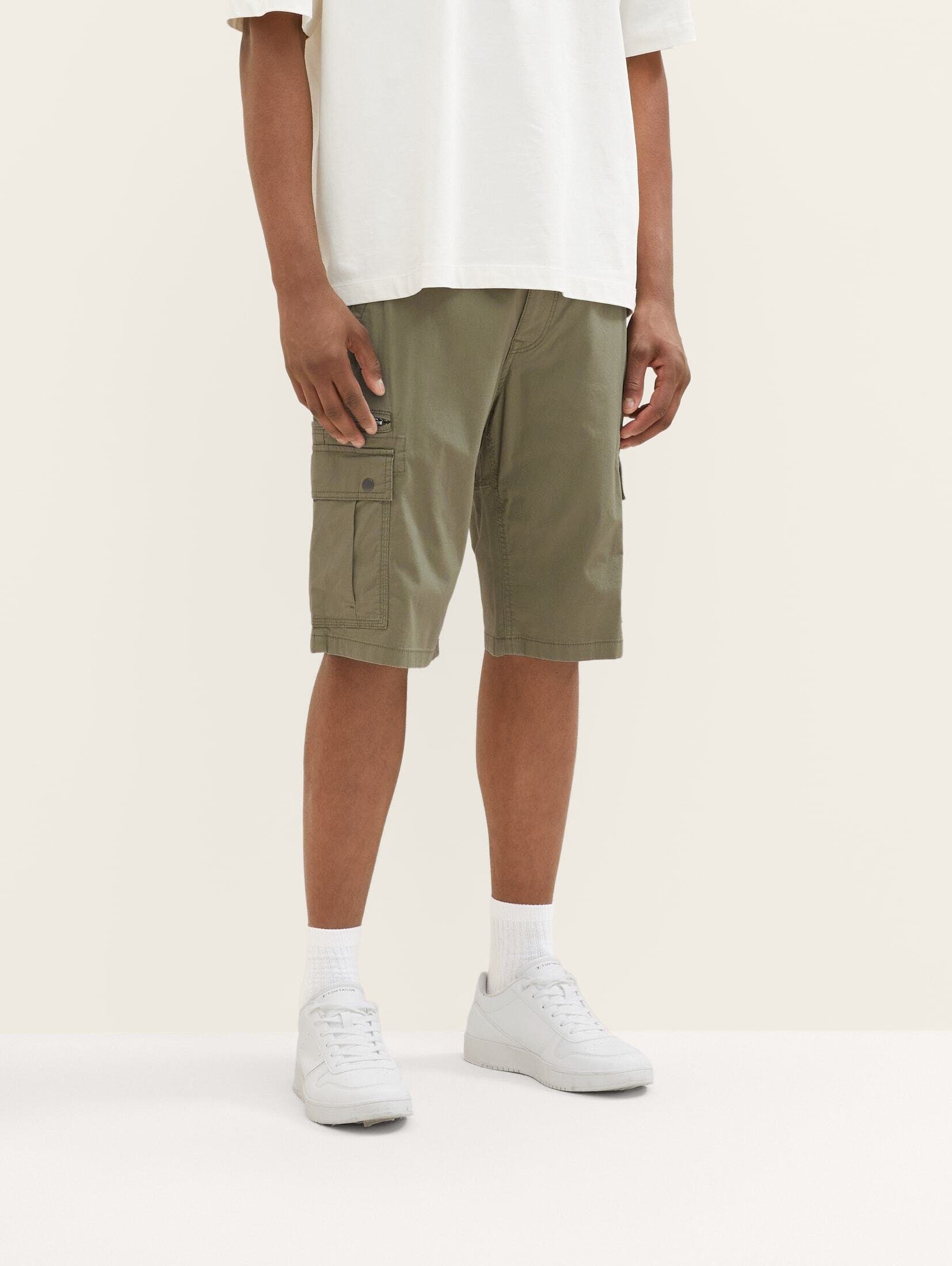 Green Cargo Shorts Olive TOM TAILOR Bermudas Dusty