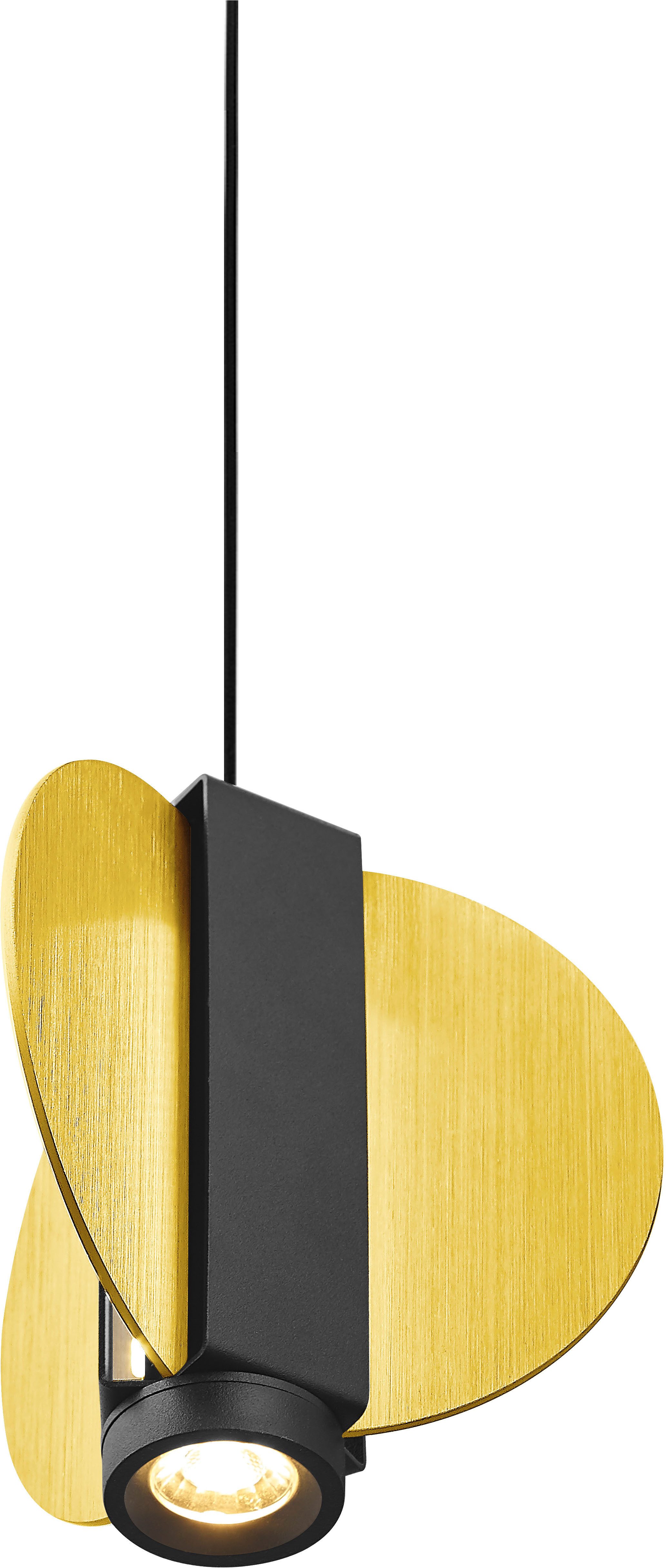 HELL höllisch gutes Licht LED Pendelleuchte IRIS, LED fest integriert, Warmweiß, B-Link Fernbedienung, Stufenlos höhenverstellbar