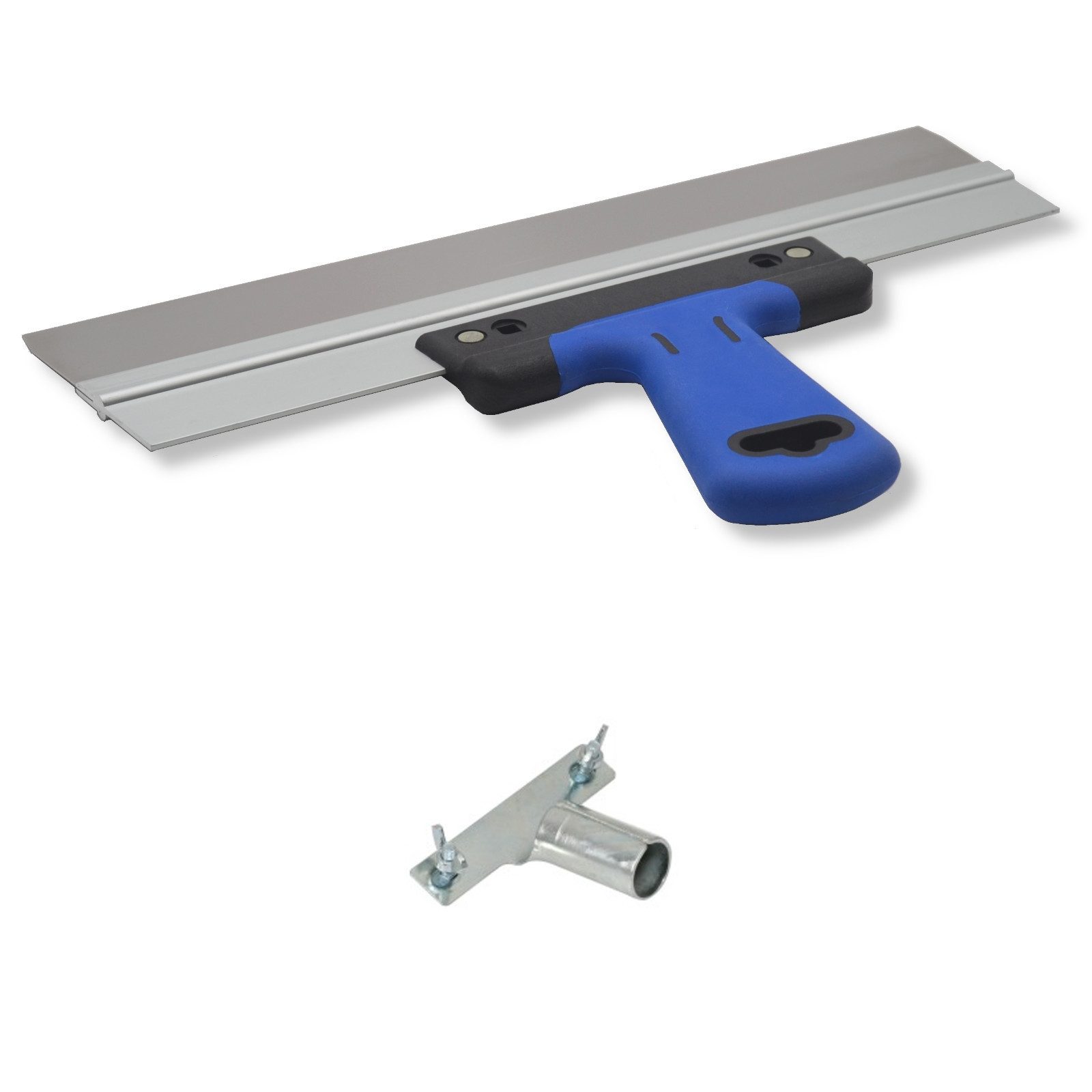 DEWEPRO Flächenspachtel DEWEPRO Flächenspachtel Rakel, 2K-Softgriff 350x50mm inkl. Stielhalte