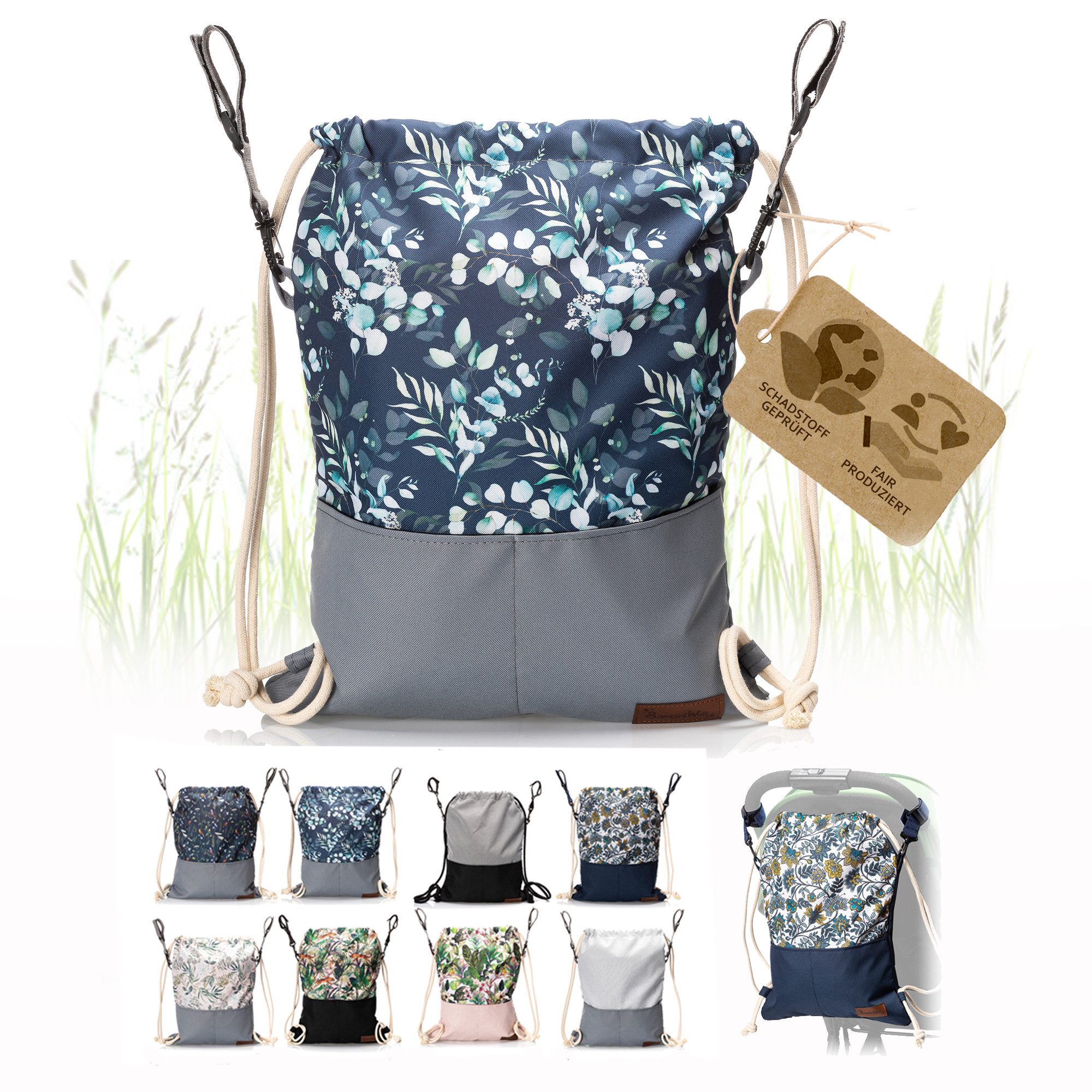 BambiniWelt by Rafael K. Wickeltasche Wickeltasche BEUTEL für Kinderwagen Buggy Babytasche