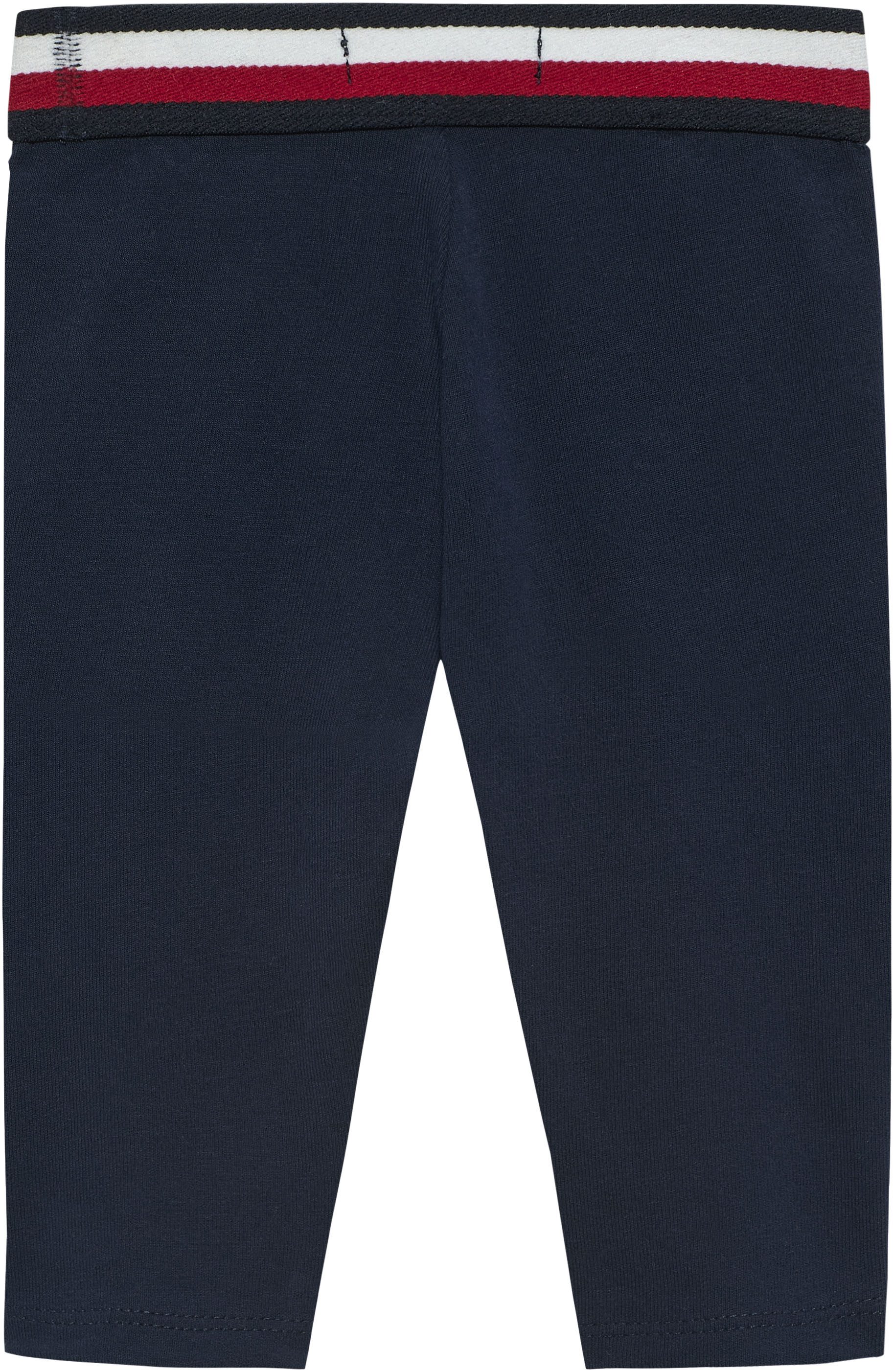 Tommy Hilfiger Leggings GLOBAL STRIPE WB LEGGINGS Regular fit mit elastischem Bund für Babys