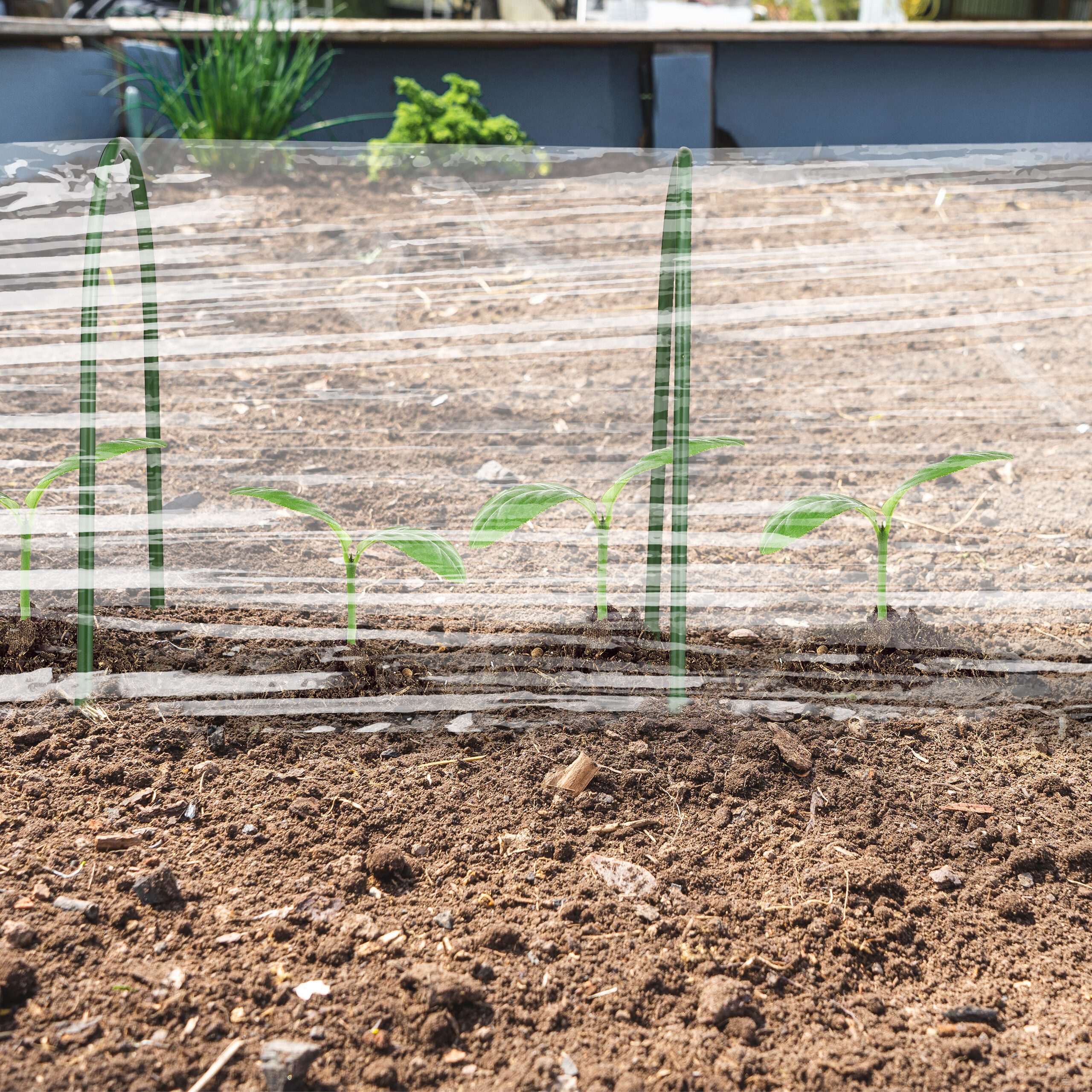 relaxdays Pflanztunnel Tunnelbogen im 10er Set, Set, 10er Set