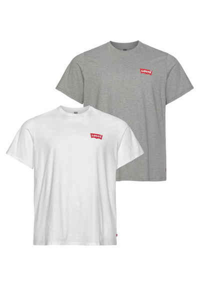 Levi's® Plus T-Shirt (2-tlg) mit Markenlogo