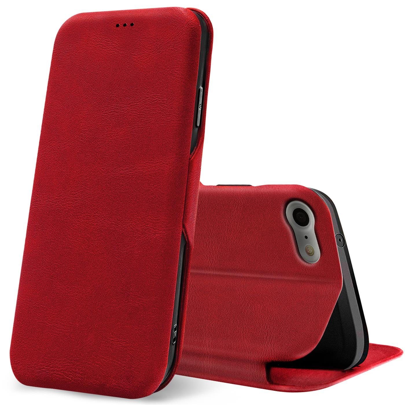 CoolGadget Handyhülle Business Premium Hülle Für iPhone SE 3. Generation 4,7 Zoll, Handy Tasche mit Kartenfach für iPhone SE 2022/2020 Schutzhülle