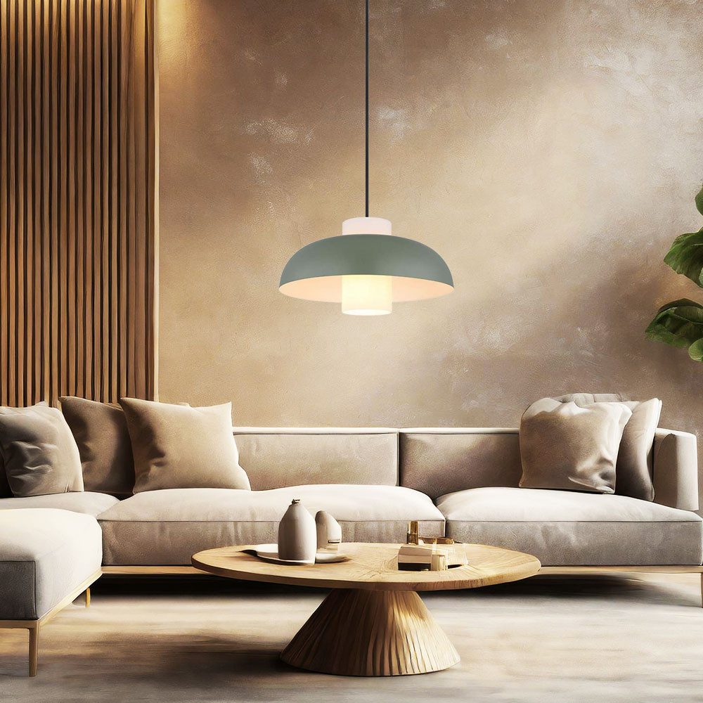 GLOBO LIGHTING LED-Hängeleuchte, Leuchtmittel inklusive, Warmweiß, Pendellampe Hängeleuchte Esstischlampe grün LED Wohnzimmerlampe 120 cm