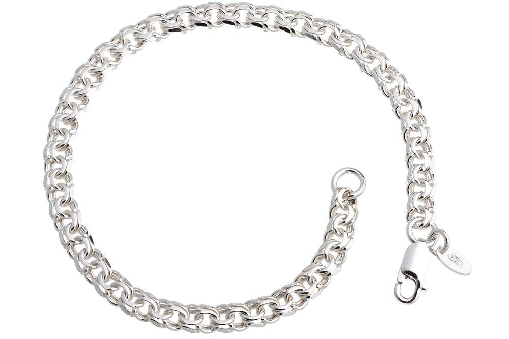 Silberkettenstore Silberarmband Garibaldikette Armband 5mm - 925 Silber, Lä günstig online kaufen