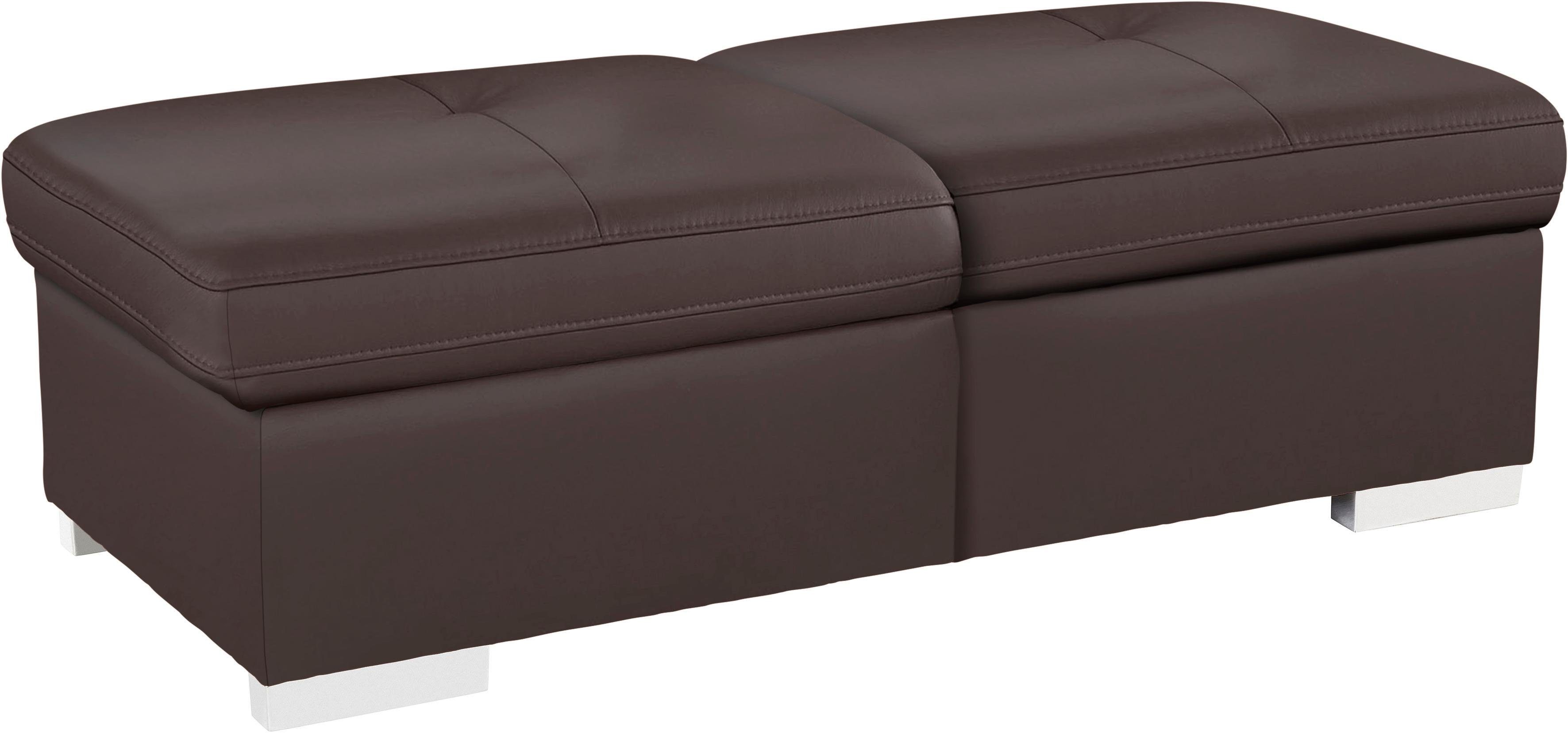 exxpo - sofa fashion Hocker Spring Bankhocker, guter Sitzkomfort und tolle Verarbeitungsdetails, aus Luxus-Microfaser +Simply Clean - für besonders einfache Reinigung!