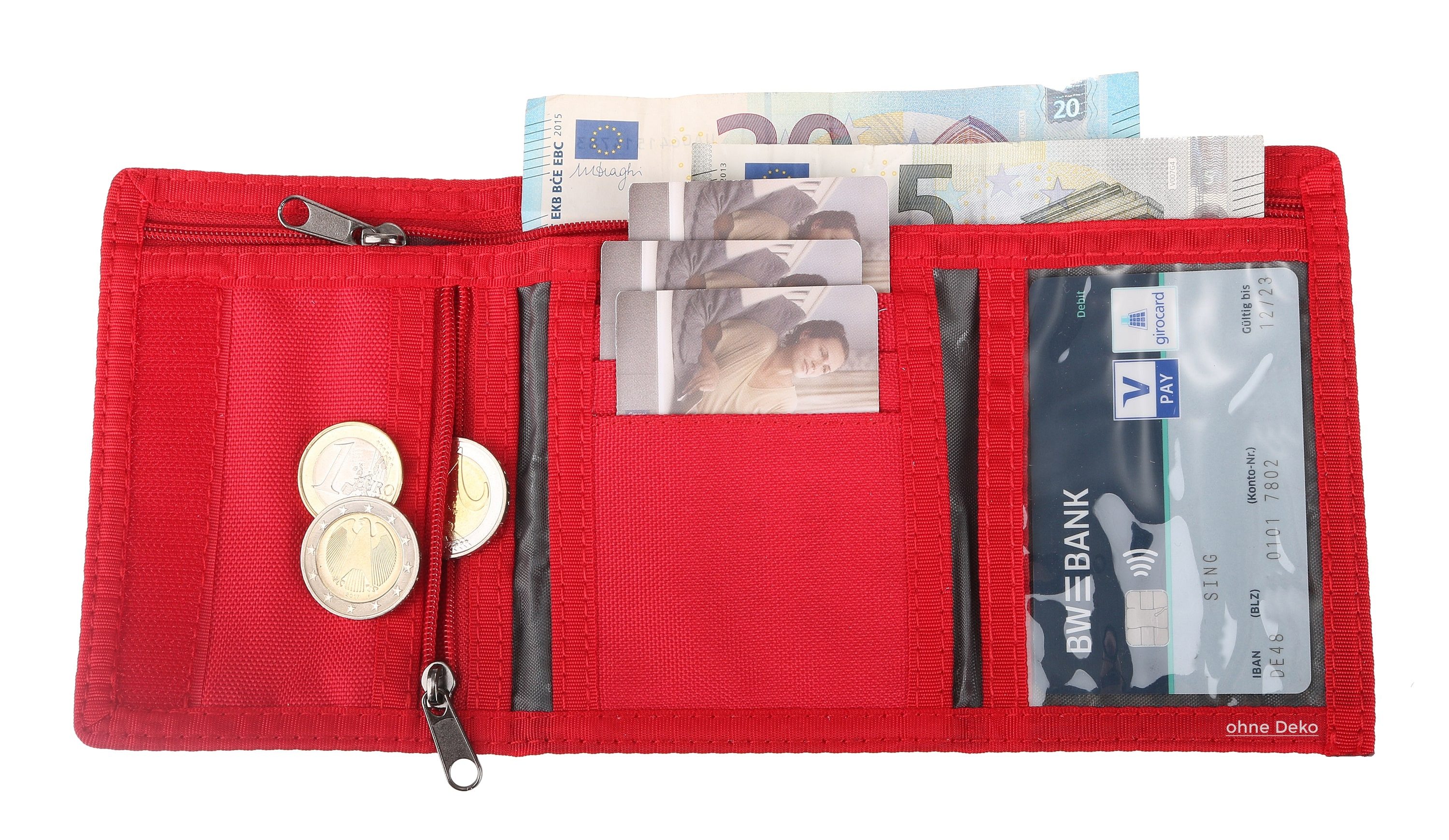yzea® Geldbörse Schülerbörse Klettbörse Schüler Börse Geldbeutel, Portemonnaie Wallet mit Schlüsselkette Schule Kinder + Trinkflasche