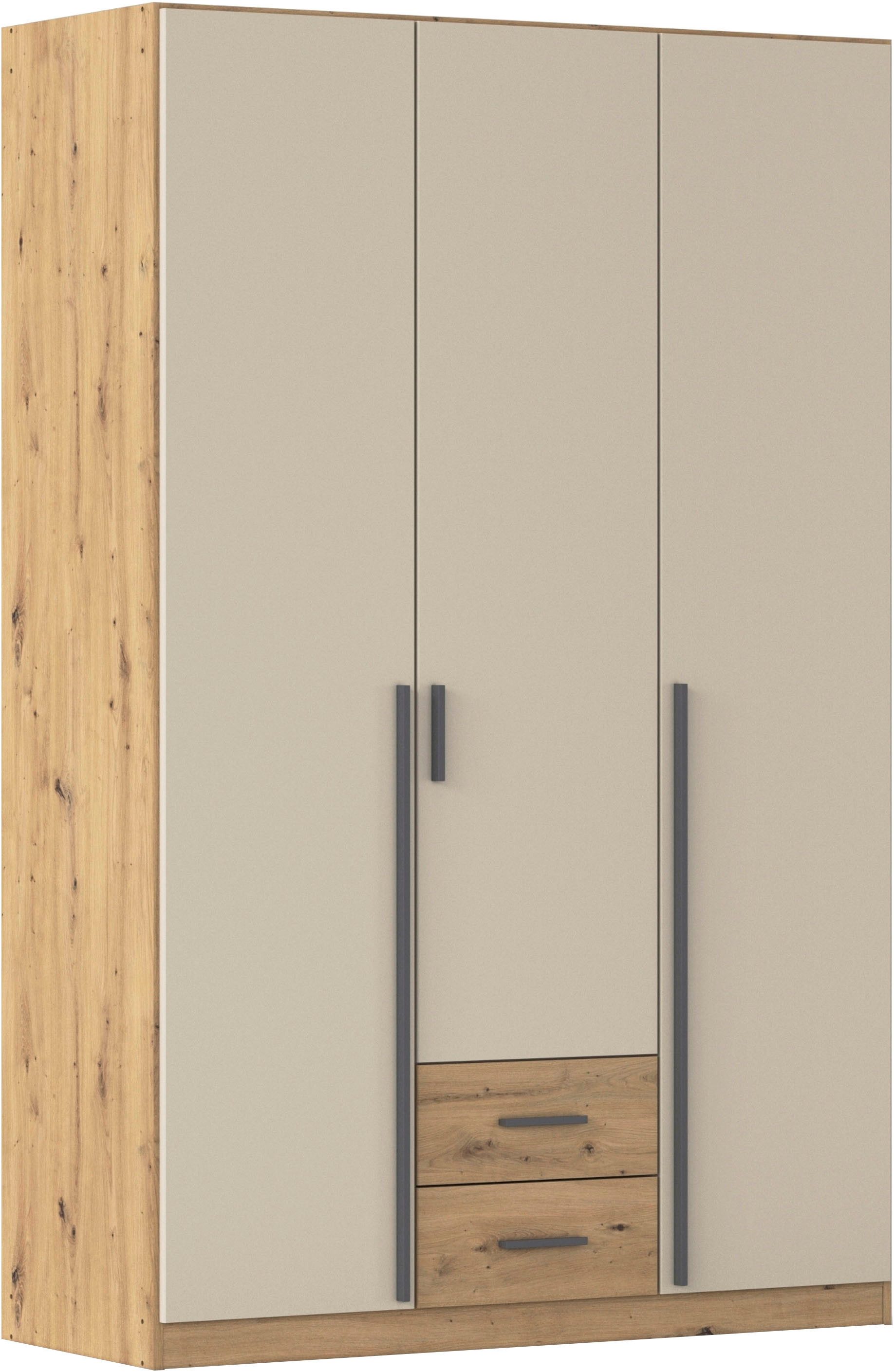 rauch Drehtürenschrank Kleiderschrank Garderobe GAMMA Breite 136 cm (in 3 Ausstattungen BASIC/CLASSIC/PREMIUM (inkl. SOFT-CLOSE-Funktion) mit Schubladen, versch – Bild 2 von 5