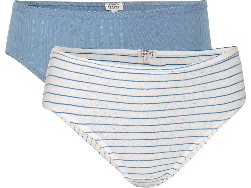 LIVING CRAFTS String Living Crafts Bio-Damen-Slips 'RYLIE' mit Ajourmus