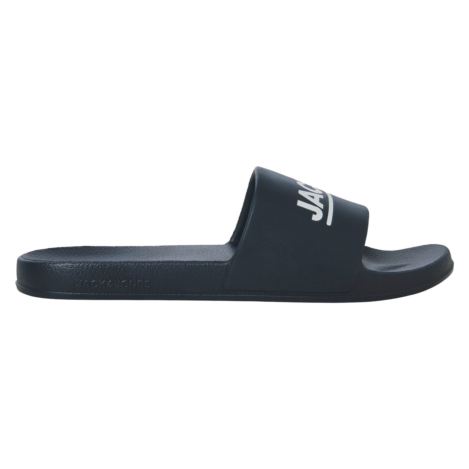 Jack & Jones JFWOLLIE Slider LN Badeschuh mit plakativem Markenschriftzug