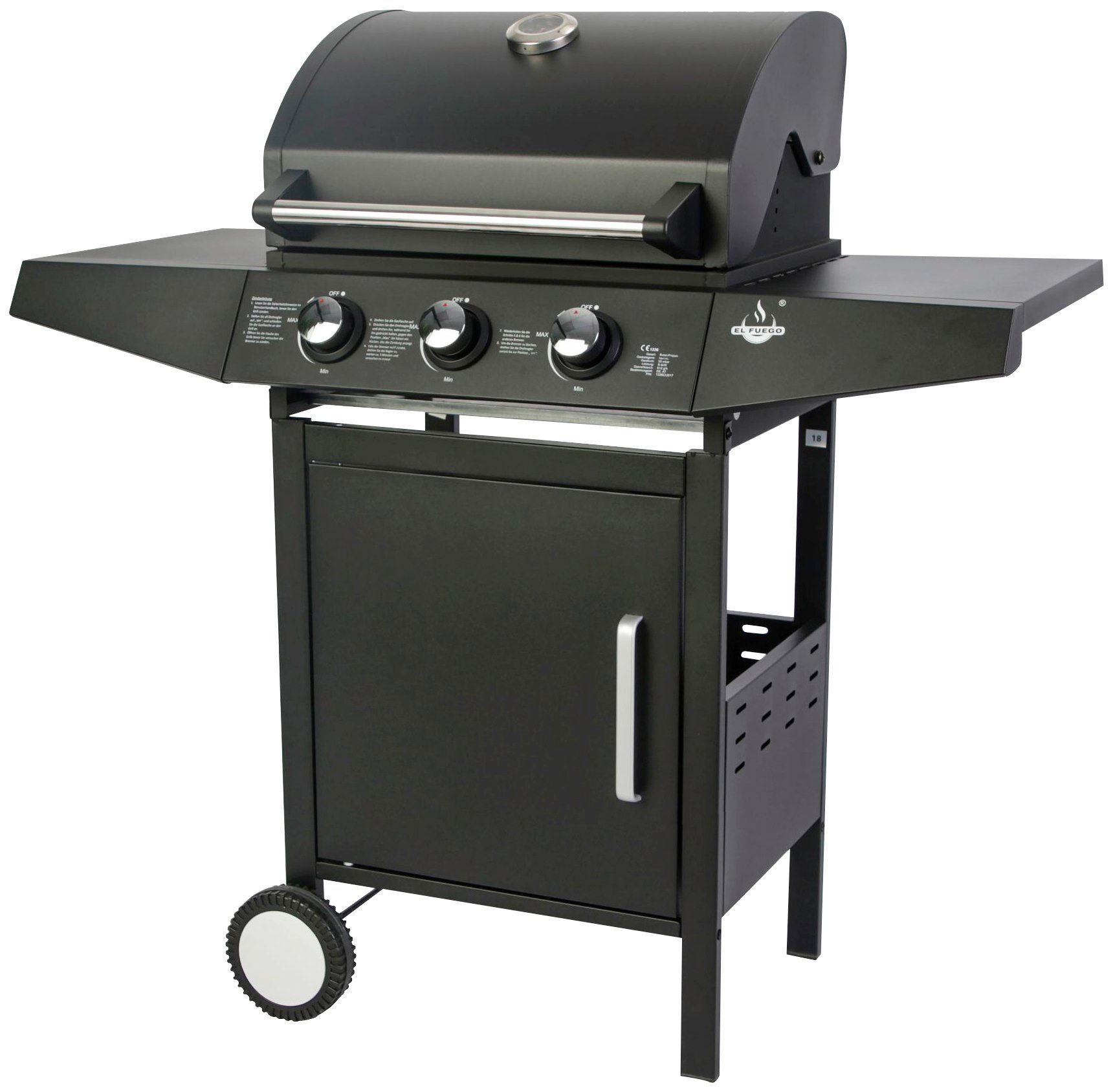 EL FUEGO Gasgrill San Angelo