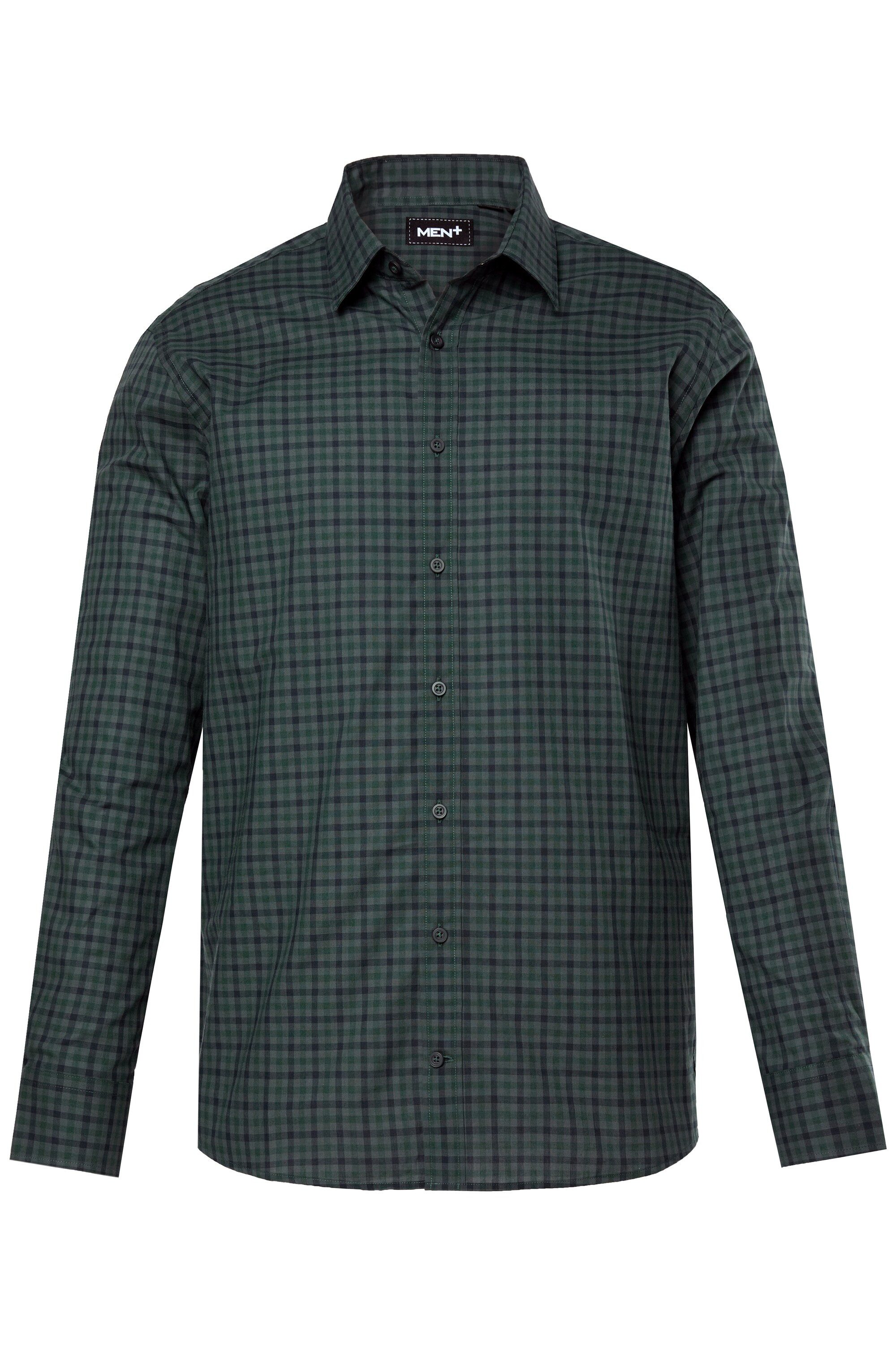 Men Plus Businesshemd Men+ Karohemd Langarm Kentkragen Comfort Fit günstig online kaufen