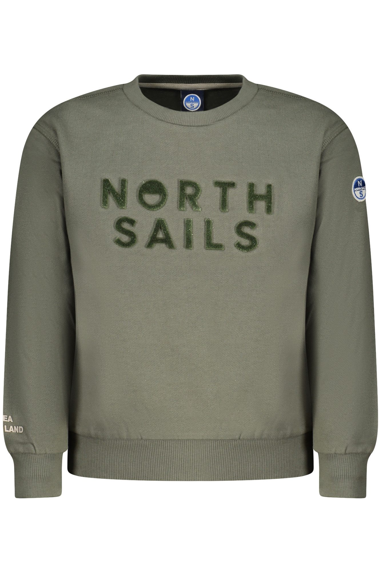 North Sails Sweatshirt Kinderpullover Grün - Langarmshirt, Gefüttert