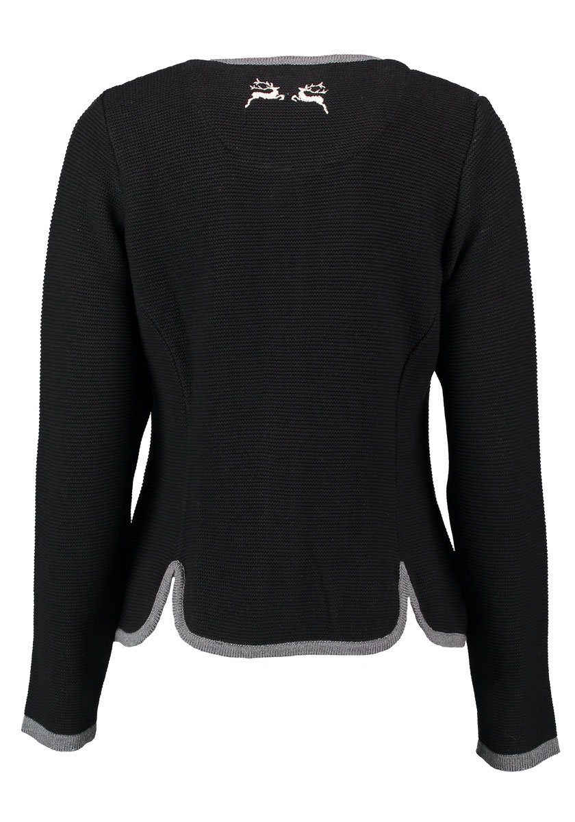 OS Trachten Strickjacke Enkeyo Trachtenjacke mit aufgesetzten Taschen, Hirs günstig online kaufen