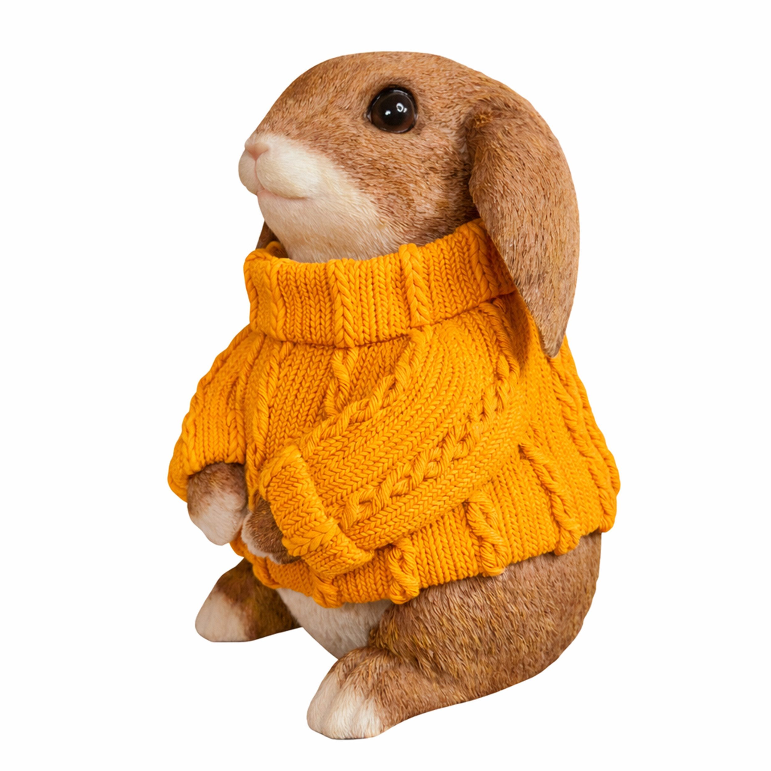 colourliving Osterfigur Deko-Hase XL im Pullover – Große Osterhasen-Figur sitzend (1 St), 6 verschiedene Farben und Varianten auswählbar