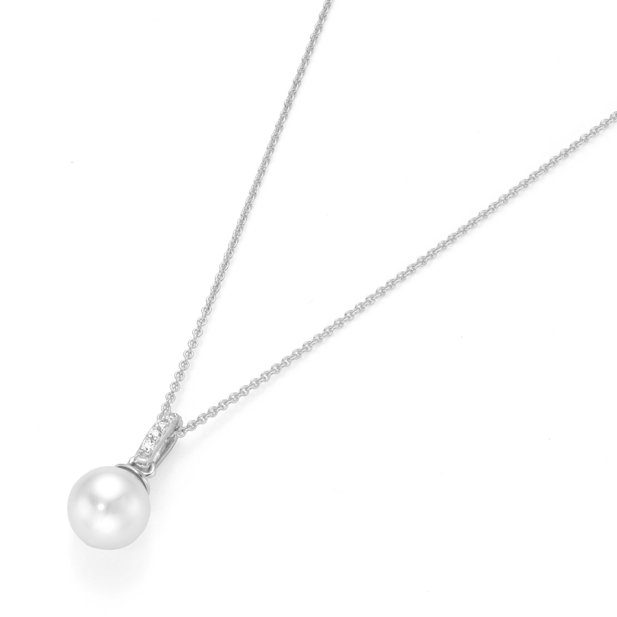 GIORGIO MARTELLO MILANO Perlenkette Muschelkernperl Anhänger, Silber 925