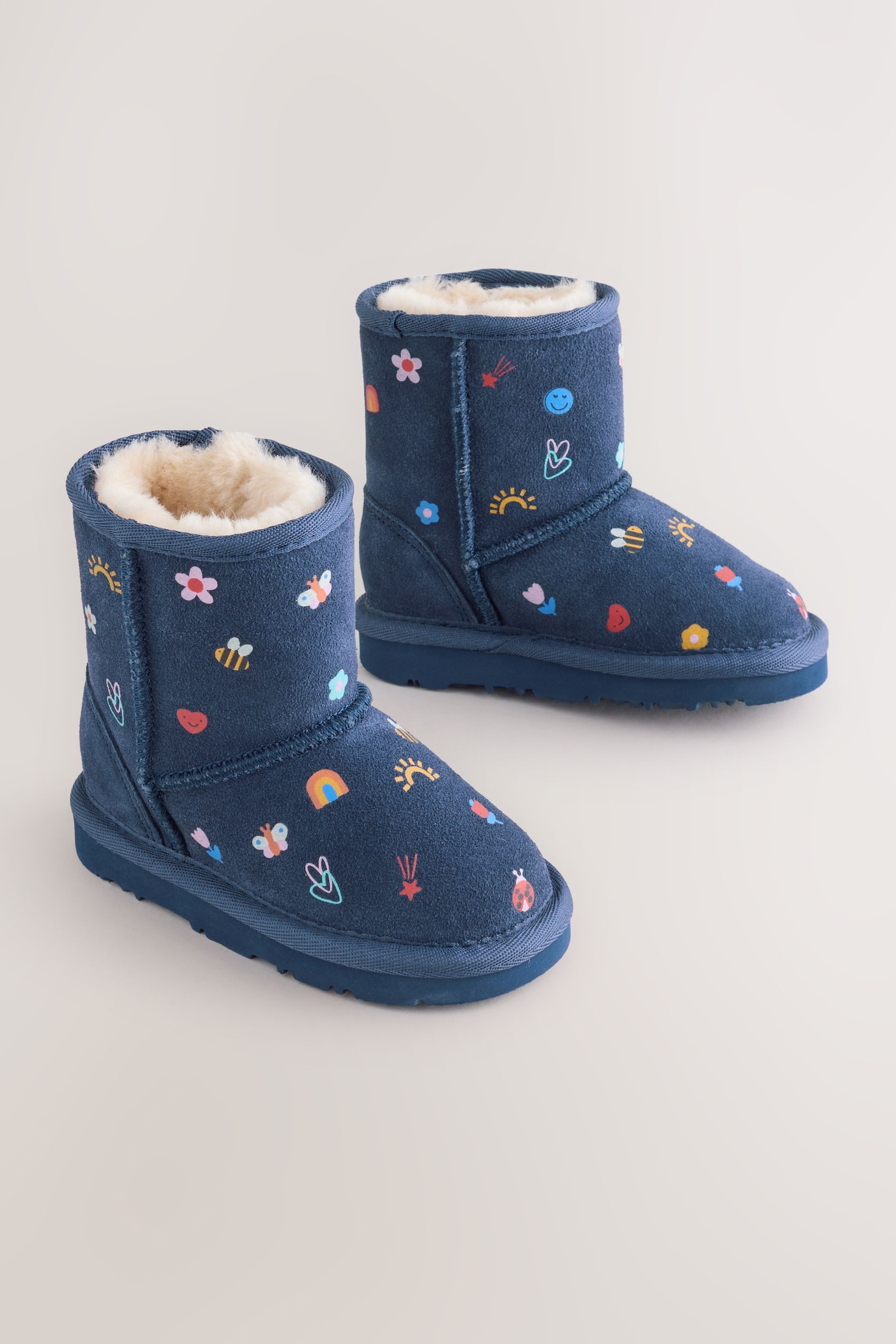 Next Wasserabweisende Schlupfstiefel aus Veloursleder Babystiefel (1-tlg)