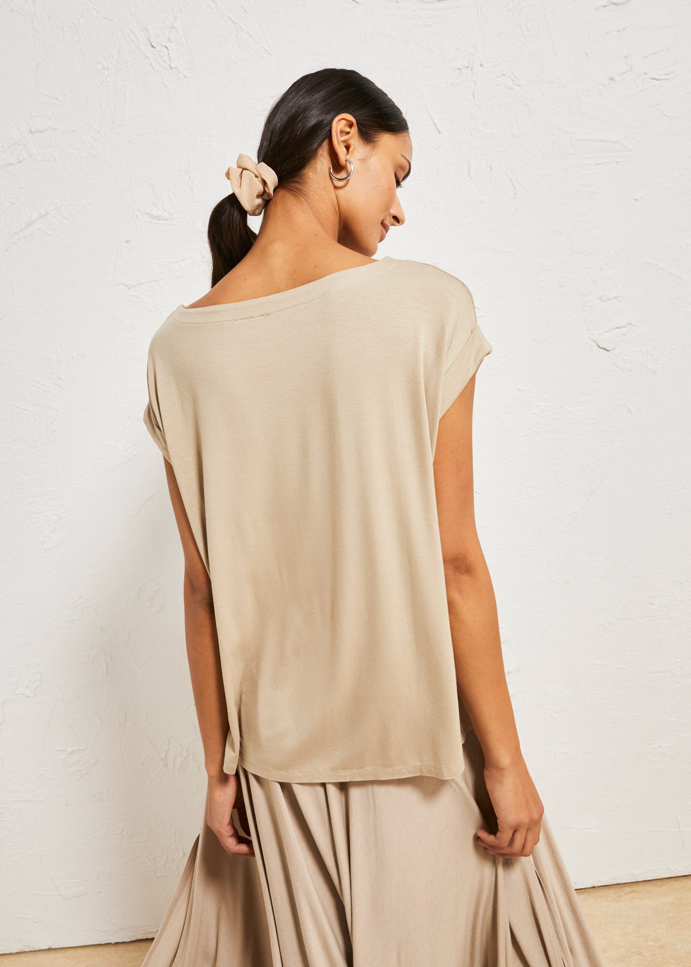 bonprix Oversize-Shirt oversize Passform, Kurzarm, für warme Tage, aus Viskose