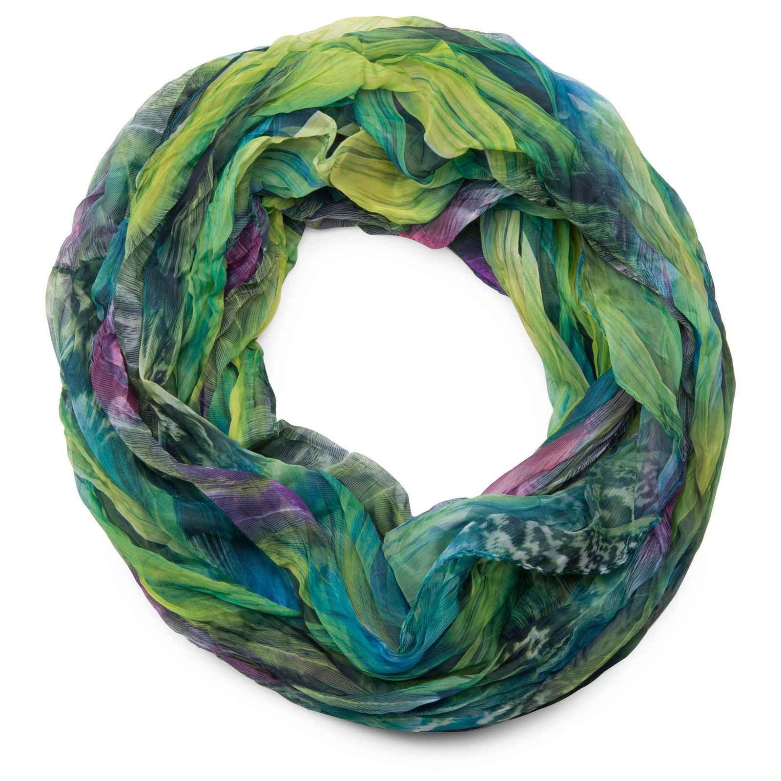 styleBREAKER Loop Loop Schal Feder Muster, (1-St)