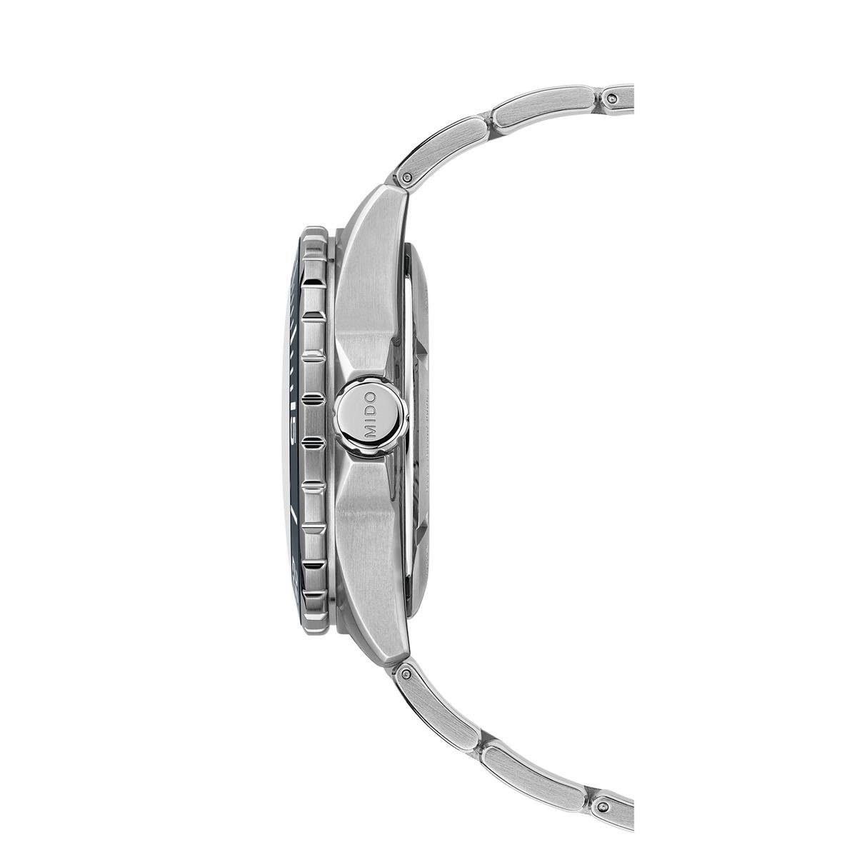 Mido Taucheruhr Mido Herren Uhr M0266081104101 Ocean Star Diver Blau 600 Chronometer, (1-tlg)