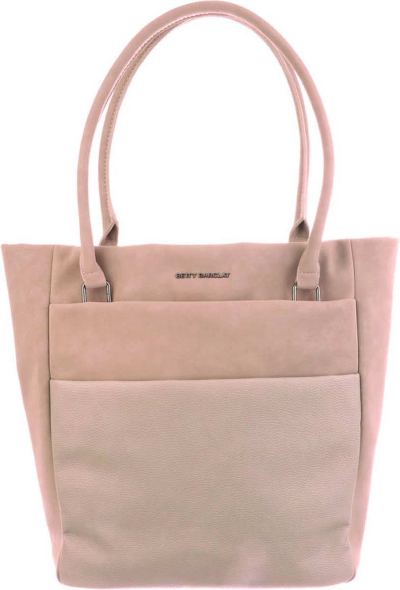 Betty Barclay Shopper Schultertasche Shopper Rosa, Doppelter Griff, 6 Fächer, Innenfach, Reißverschluss