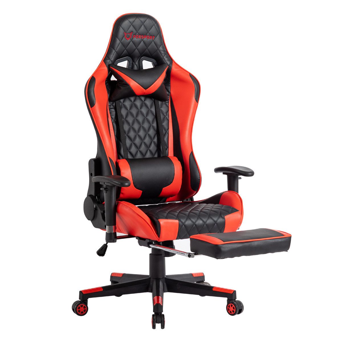 IKIDO GamingStuhl PedalGamingStuhl (Professioneller Gamingstuhl), Mit Beinauflage und