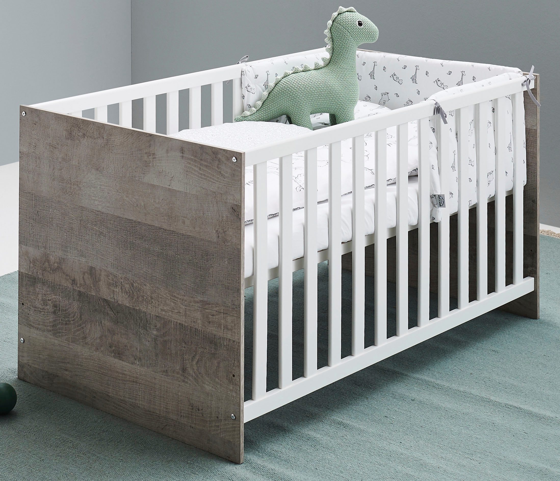 Home affaire Kinderbett Henning (Set, Inklusive Satz Umbauseiten), 70 x 140 cm inkl. Umbauseiten