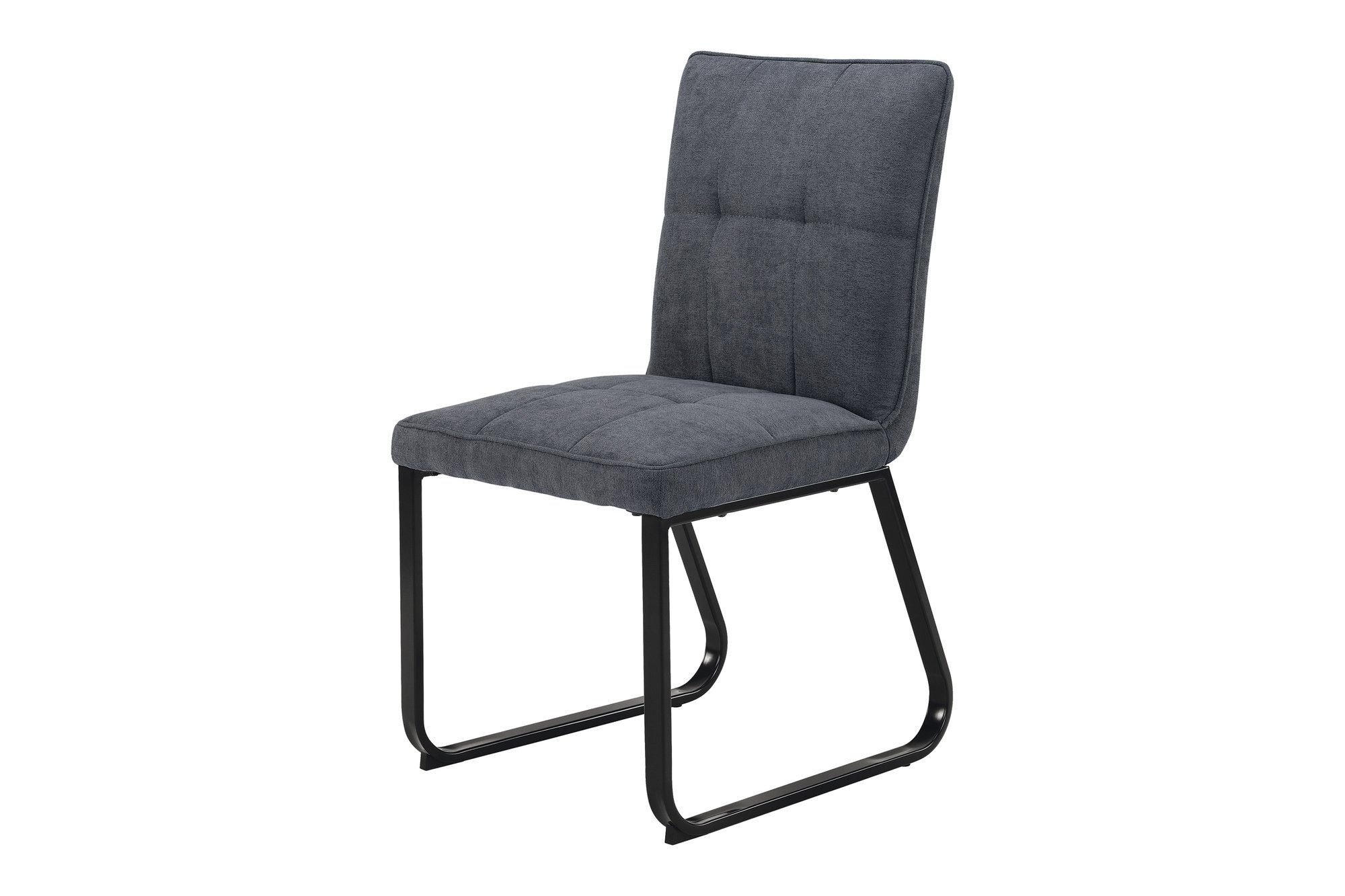möbelando Stuhl aus Abmessungen TALEA grau. cm in (2er-Set), (BxHxT) Microfaser 47x88x59