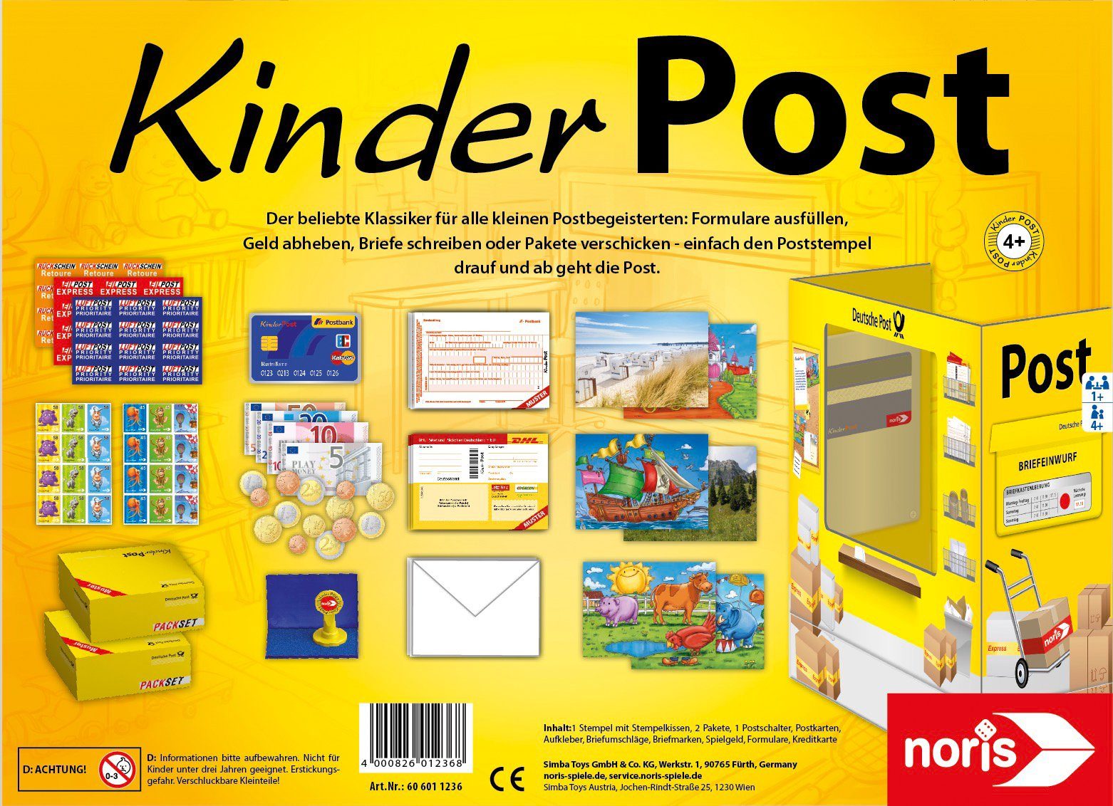 Noris Spiel Kinderpost, Made in Germany