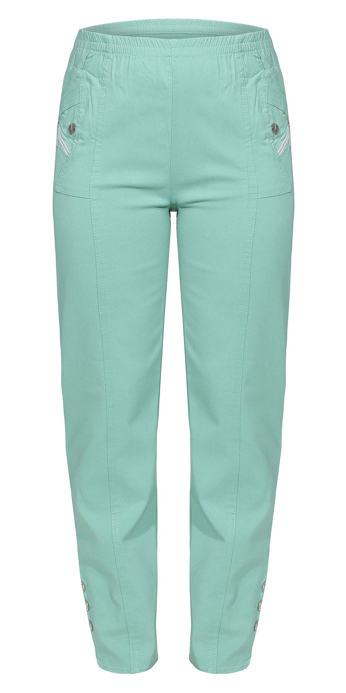Schlupfhose Damen Sommerhose luftig leichte Freizeithose mit Stretch