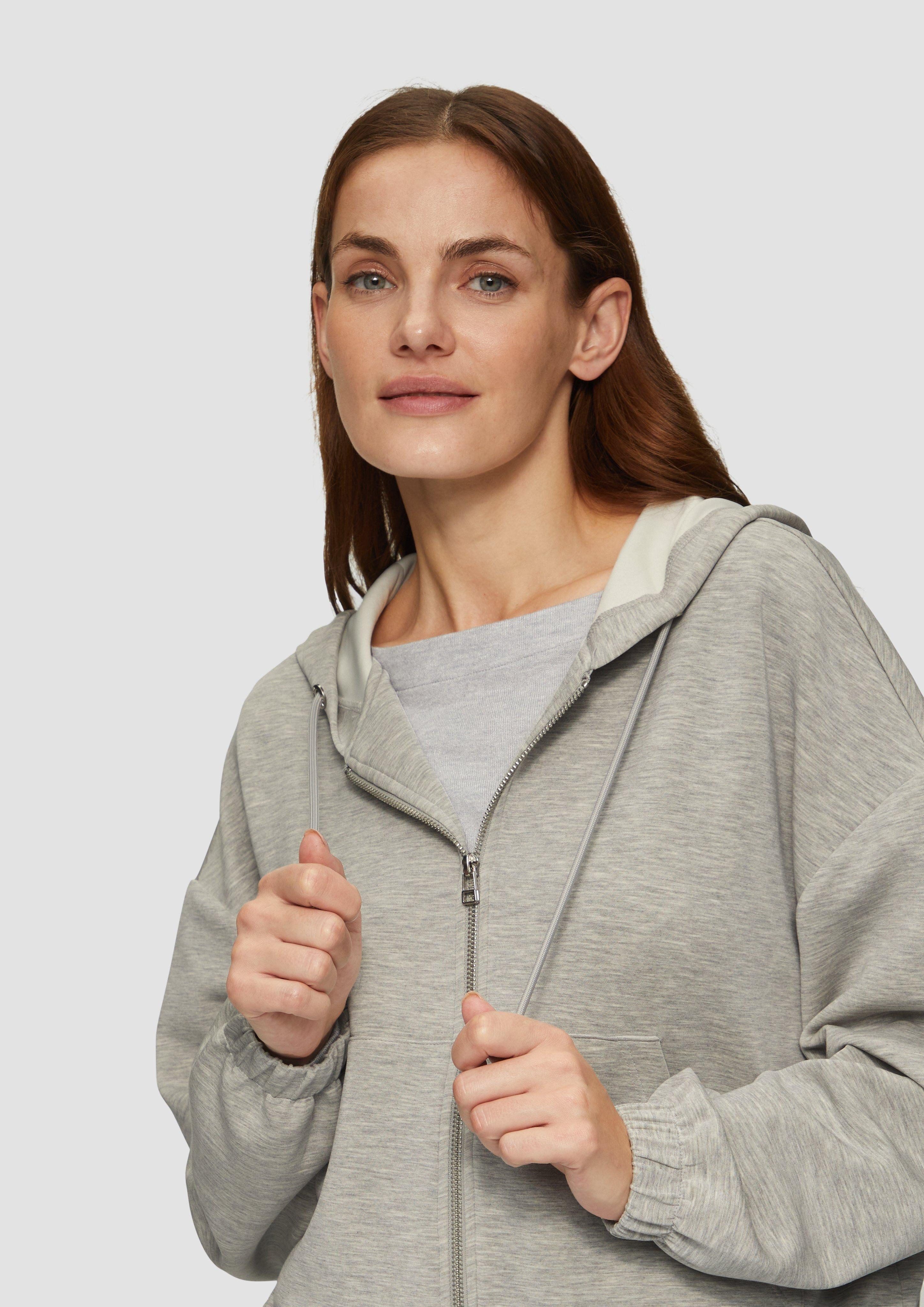 s.Oliver Sweatshirt Sweatshirt-Jacke aus Scuba im günstig online kaufen