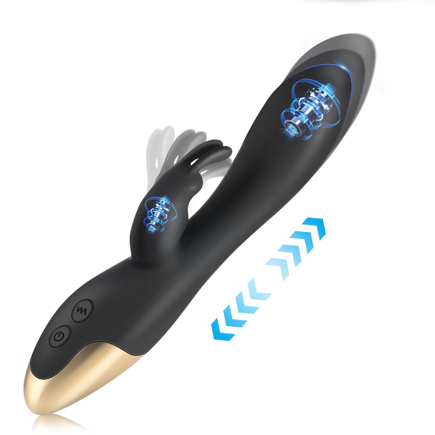 LETGOSPT Vibrator Rabbit Vibrator mit 10 Vibrationsmodi Klitoris und G-Punkt Stimulator, Dildo Erotik Vibratoren Silikon Sexspielzeug für Frauen Paare