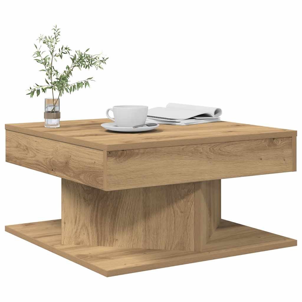 vidaXL Couchtisch, Couchtisch Artisan-Eiche 55x55x30 cm Holzwerkstoff günstig online kaufen