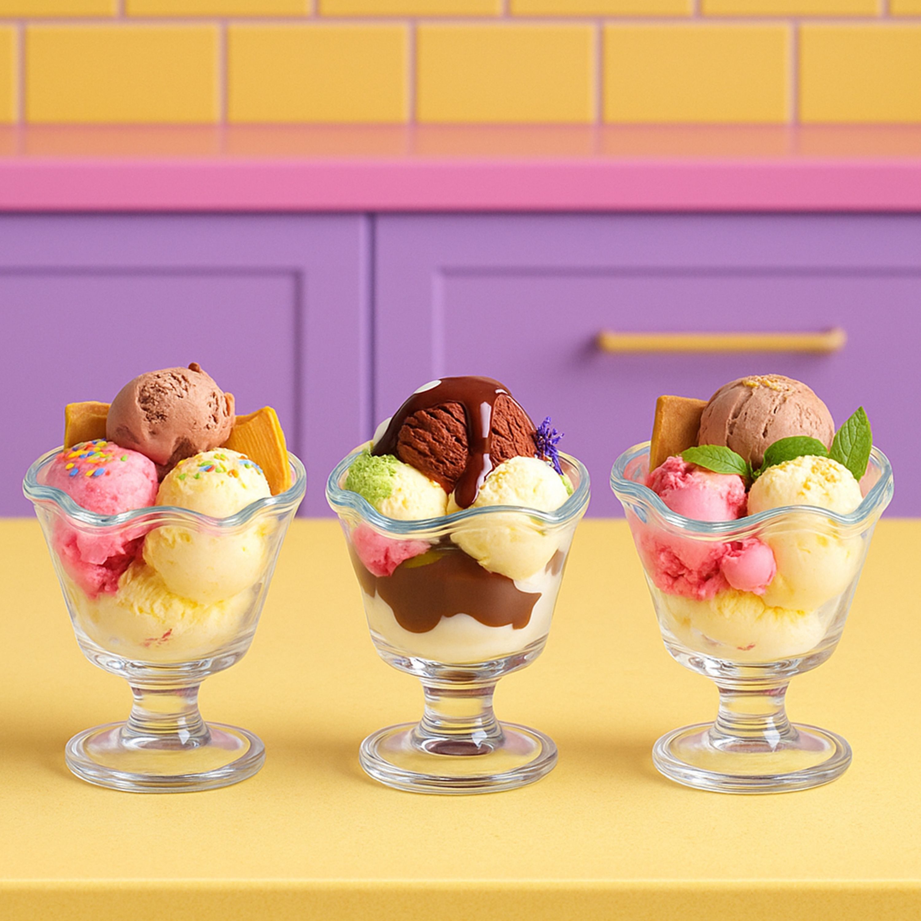 MamboCat Eisschale 6x Rom Eisbecher Glas klar 200ml Dessert-Schale Früchte-Becher Obst, Glas