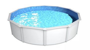 Steinbach Pool Achteckpool Stahlwand Swimming Pool Set "Nuovo de Luxe" Ø 550 x 120 cm, winterfeste Innenfolie