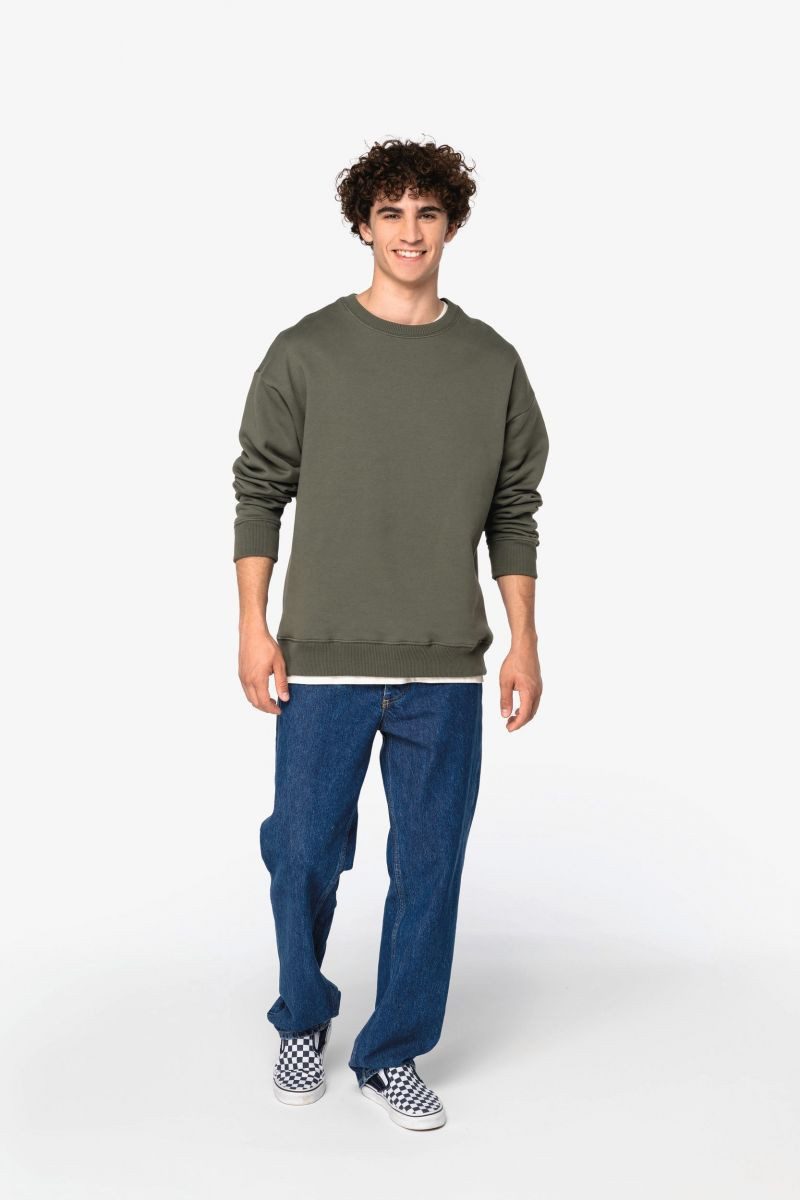 Native Spirit Sweatshirt Umweltfreundliches Oversize Unisex-Sweatshirt mit Rundhals