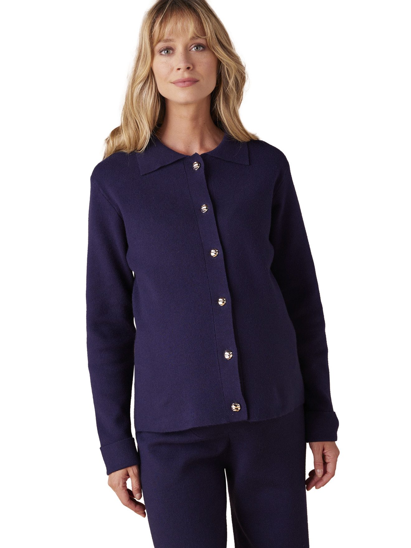 Hose & Shorts Umstands-Set: Cardigan & weite Hose