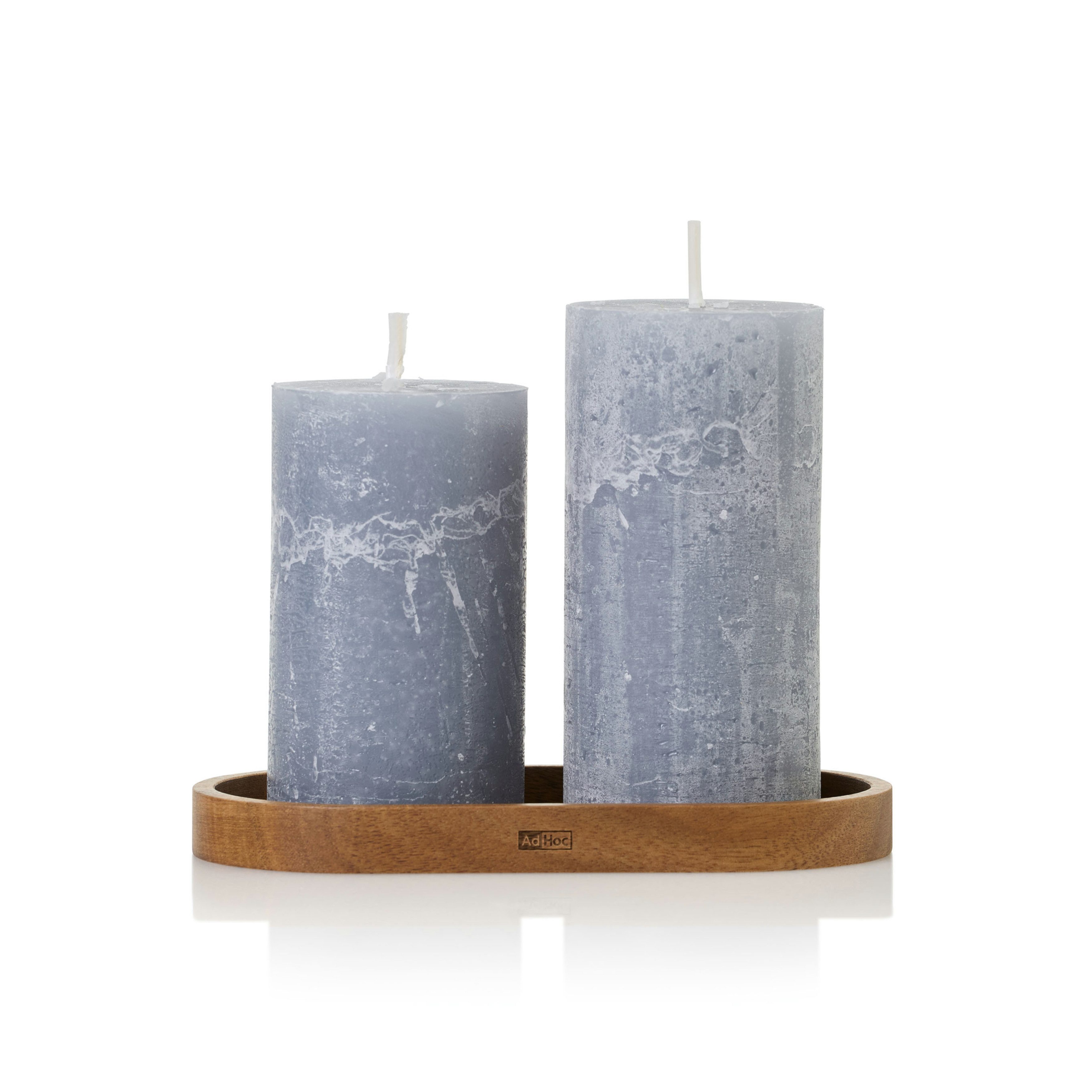 AdHoc Mühlenuntersetzer für Salzmühle oder Pfeffermühle POSTO, Zubehör für Mühlen bis 7 cm Durchmesser, 1-tlg., hochwertiges Dekotablett aus Holz