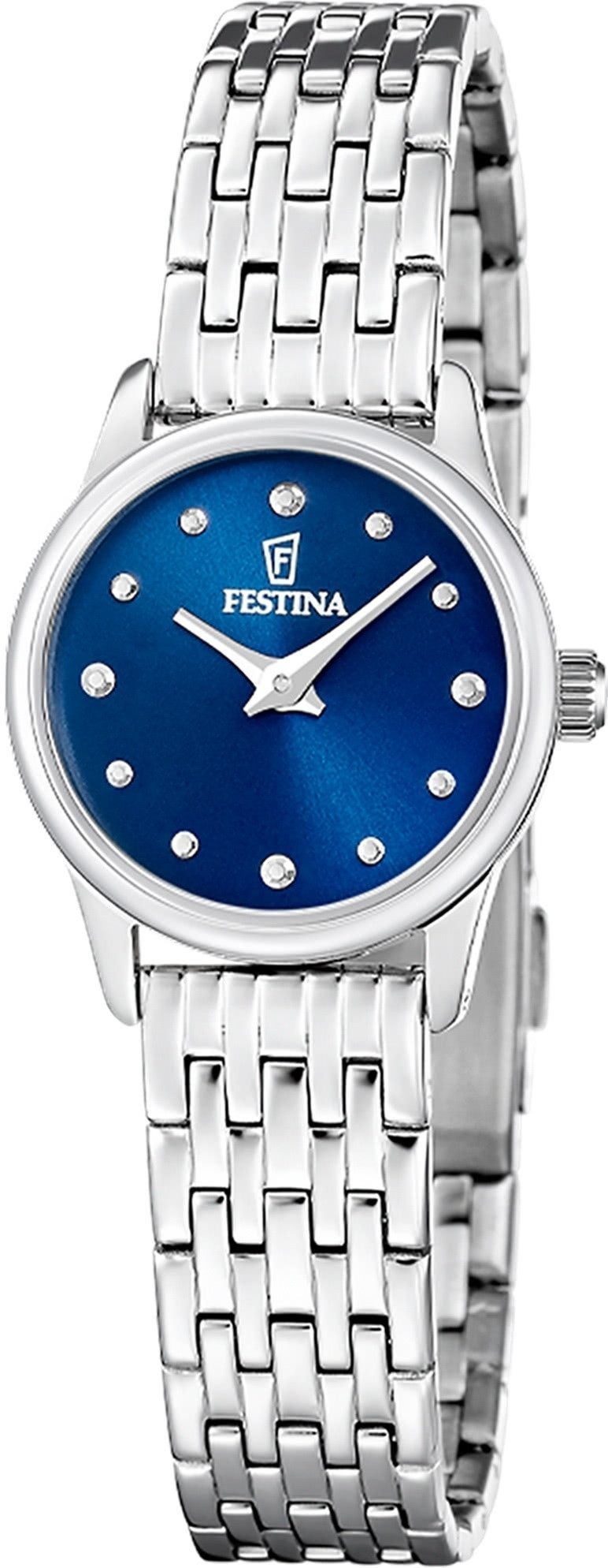 Festina Quarzuhr Festina Damenuhr Mademoiselle Armbanduhr, (Analoguhr), Damen Armbanduhr rund, Edelstahlarmband silber, Fashion