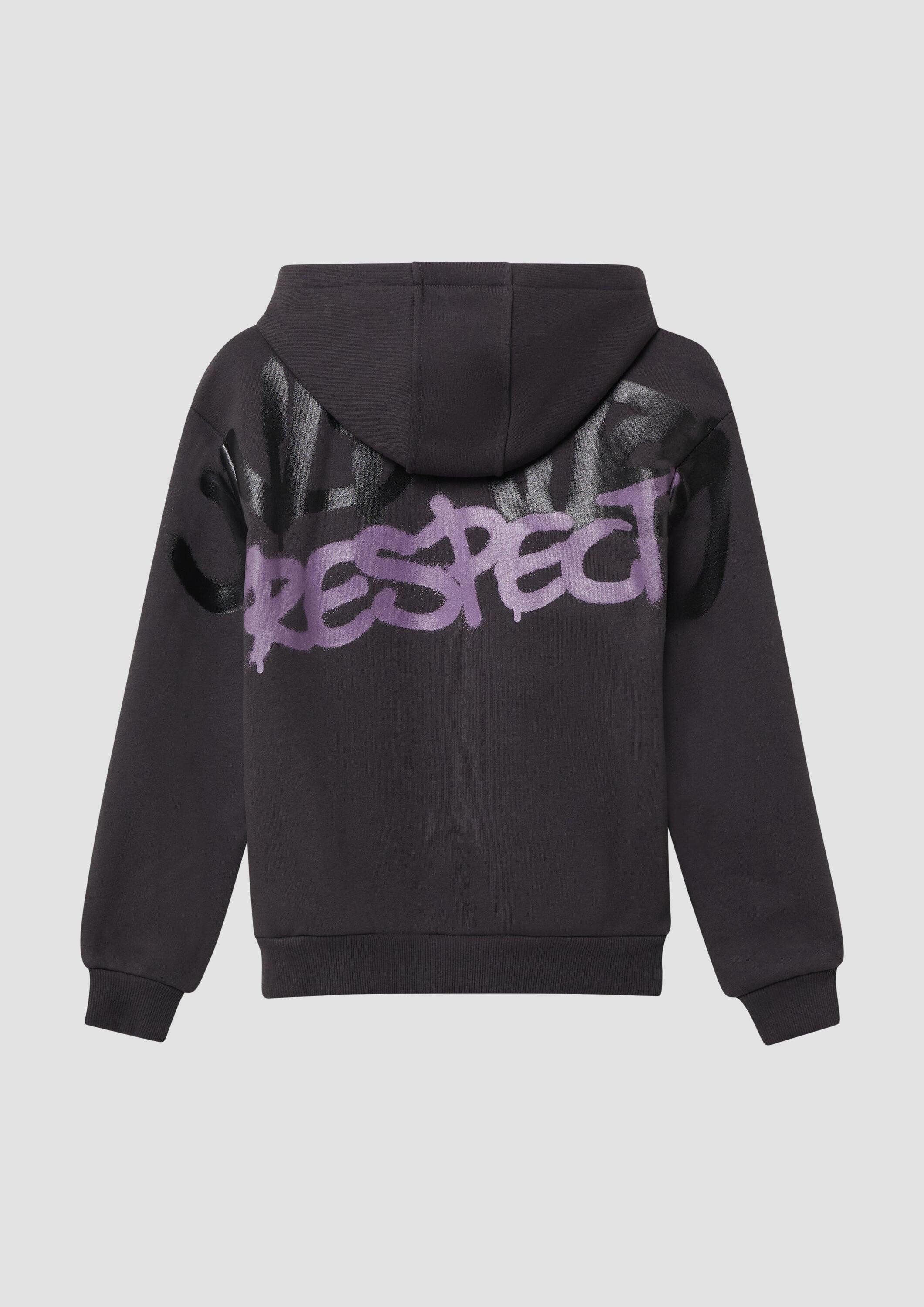 s.Oliver Sweatshirt Sweatshirt Kuscheliger Hoodie mit Rückenprint günstig online kaufen