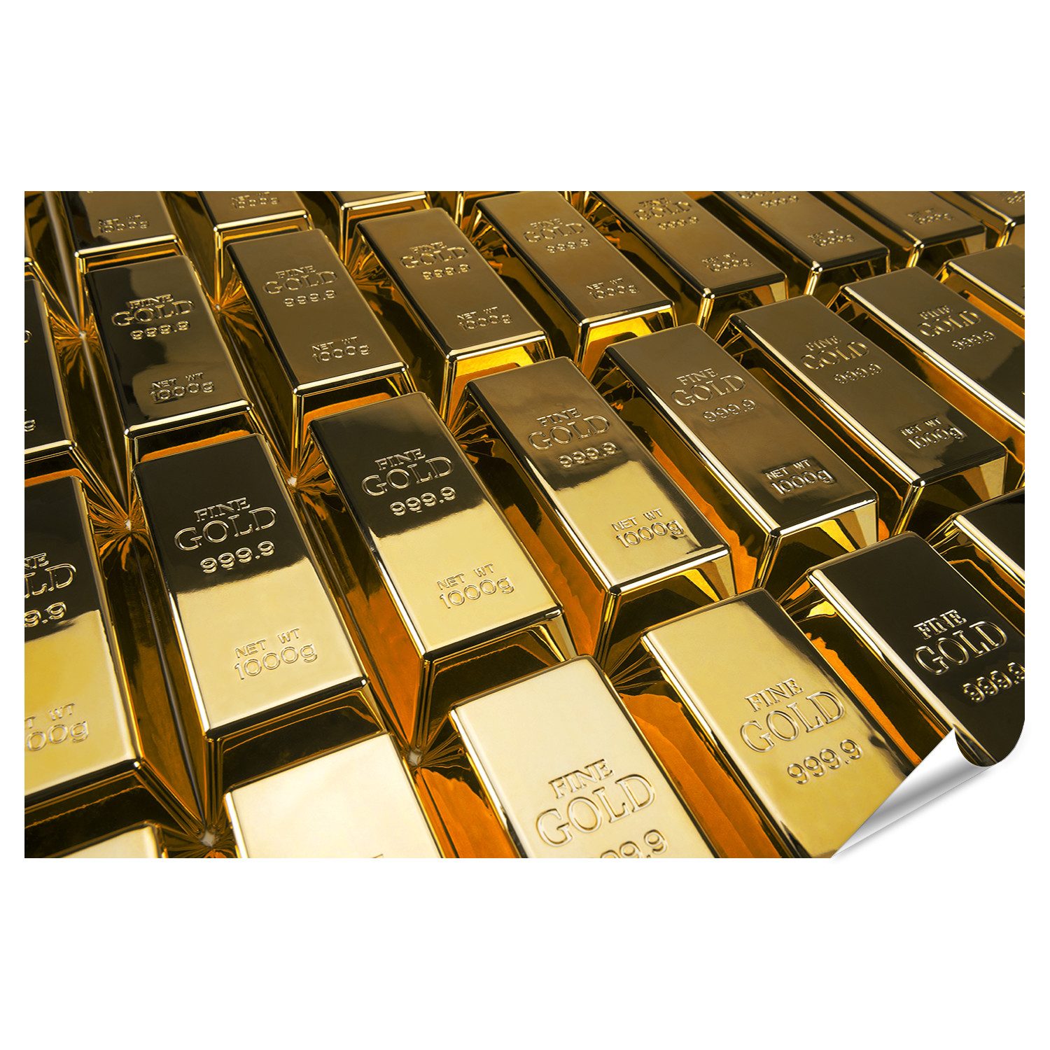 islandburner Poster Goldbarren Finanzkonzept Studioaufnahmen Bilder günstig online kaufen